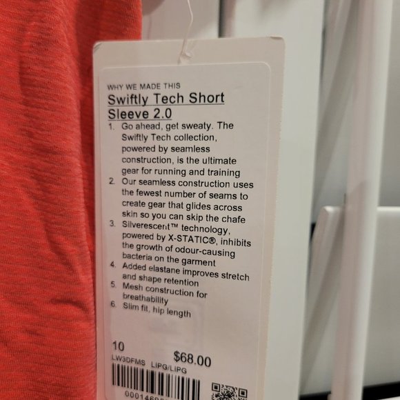 Brand New - Lululemon Swiftly Tech Short Sleeve 2.0 - Women 10 - Picture 2 of 2
